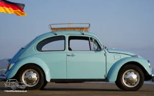 TV Film Movie Action Vehicles Scotland UK 1972 Volkswagen Beetle 1200 OS Beach