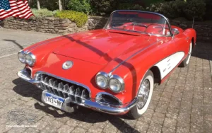 TV Film Movie Action Vehicles Scotland UK USA Cars Chevrolet Corvette Convertible 1959 Front OS