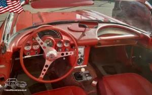 TV Film Movie Action Vehicles Scotland UK USA Cars Chevrolet Corvette Convertible 1959 Internal Dashboard
