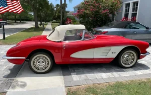 TV Film Movie Action Vehicles Scotland UK USA Cars Chevrolet Corvette Convertible 1959 NS