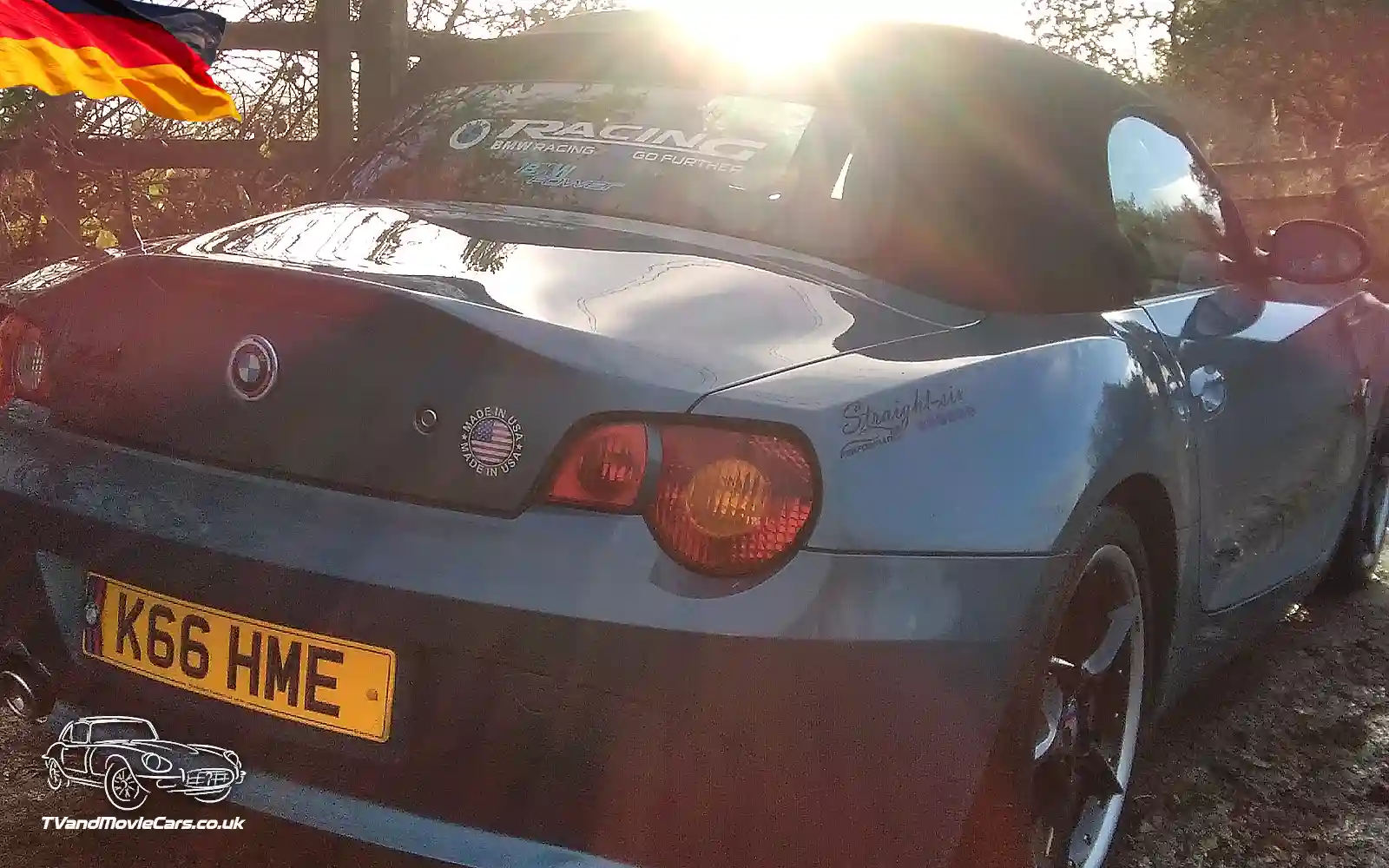 TV Film Movie Action Vehicles Scotland German Cars BMW Z4 Mk1 Rear OS