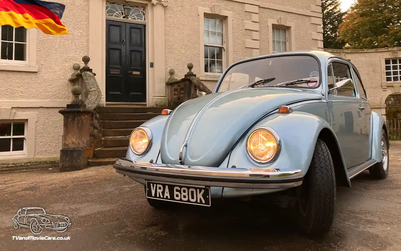 TV Film Movie Action Vehicles Scotland German Cars VW Beetle Type 1 Weltmeister 1972 Front NS