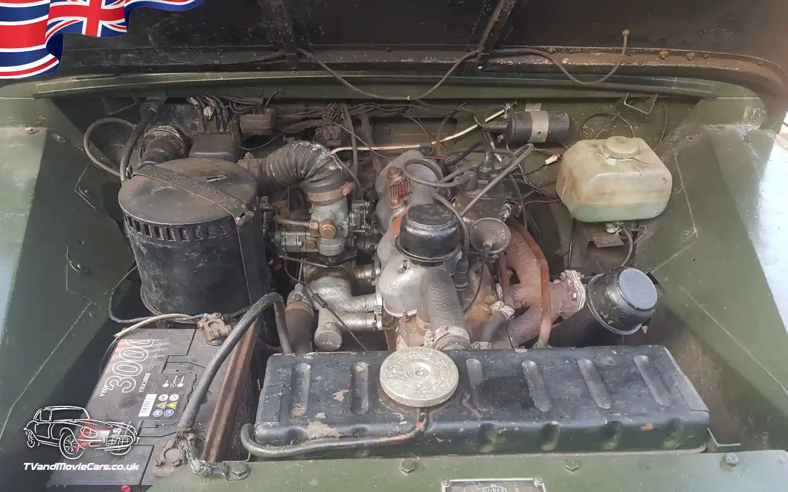 TV Film Movie Action Vehicles Scotland UK Land Rover Series 1 1956 - Engine