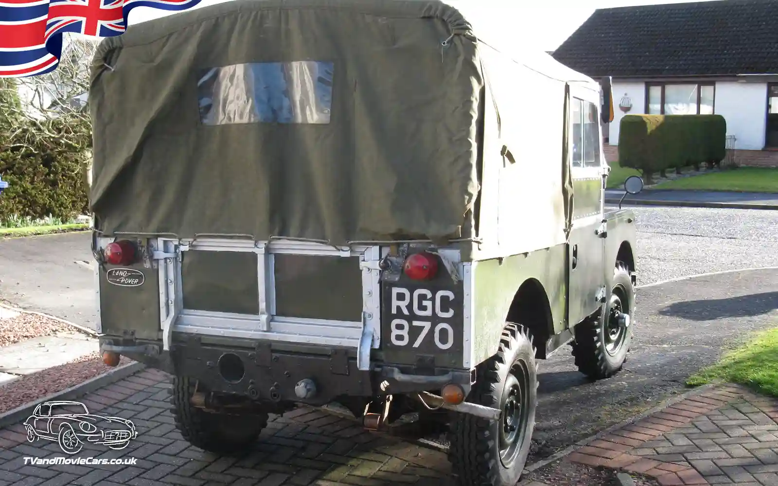 TV Film Movie Action Vehicles Scotland UK Land Rover Series 1 1956 Rear OS