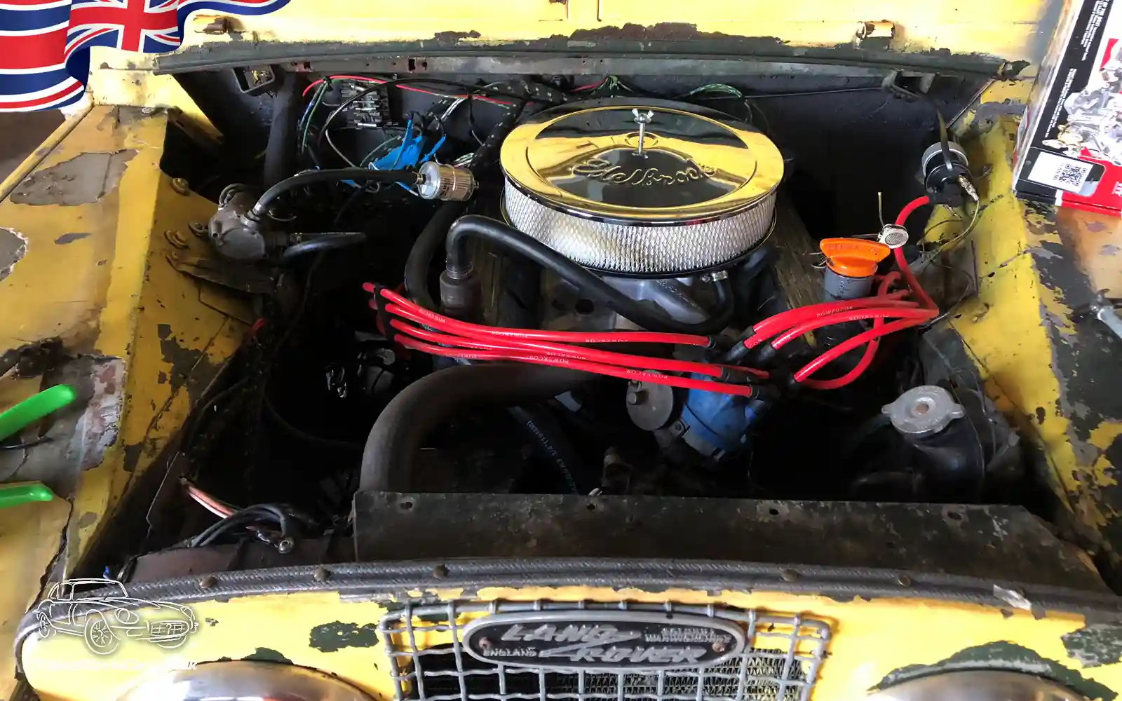 TV Film Movie Action Vehicles Scotland UK Land Rover Series 1 1957 Engine