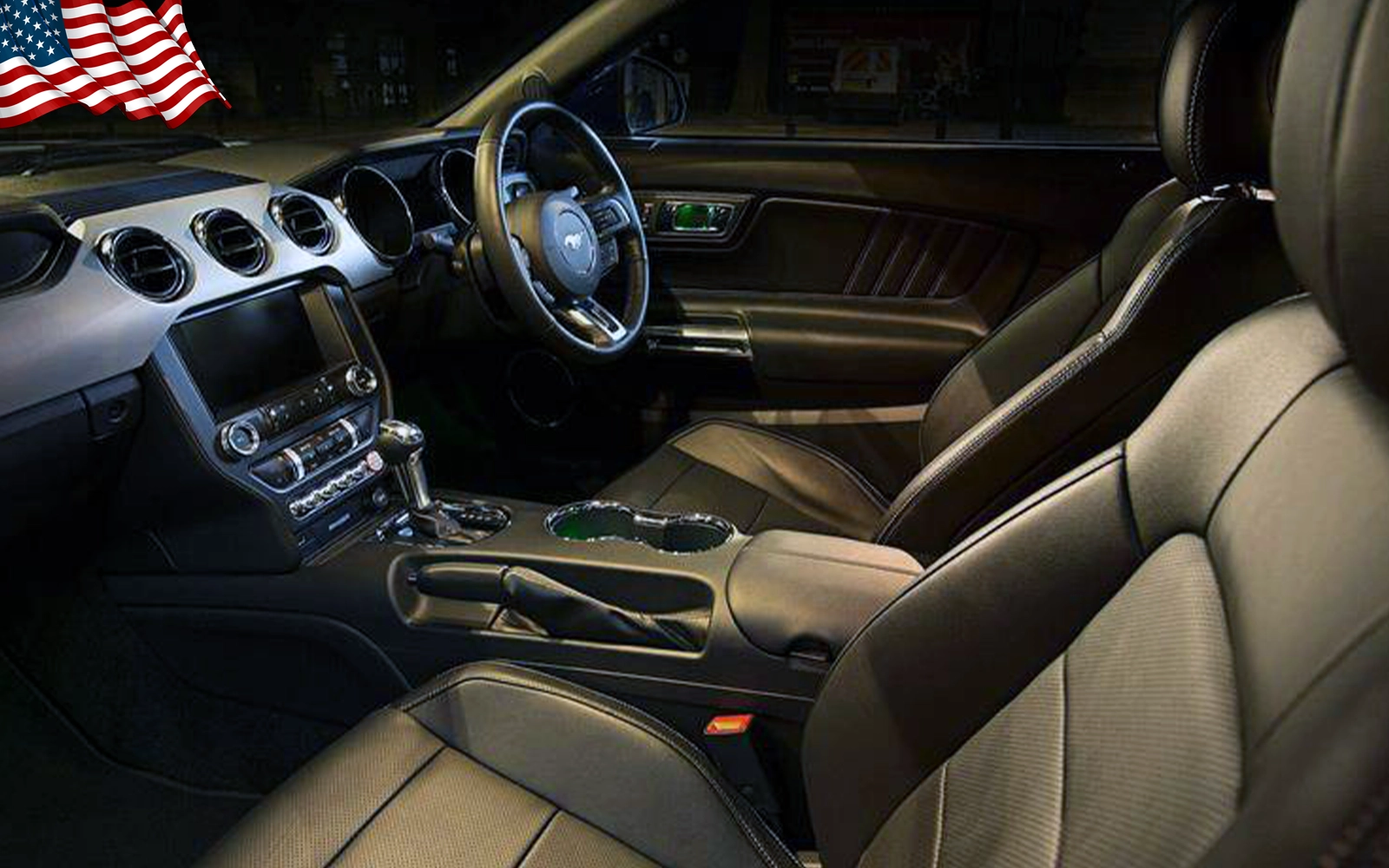 TV Film Movie Action Vehicle Scotland UK Cars Ford Mustang GT 5.0 2015 Interior Front