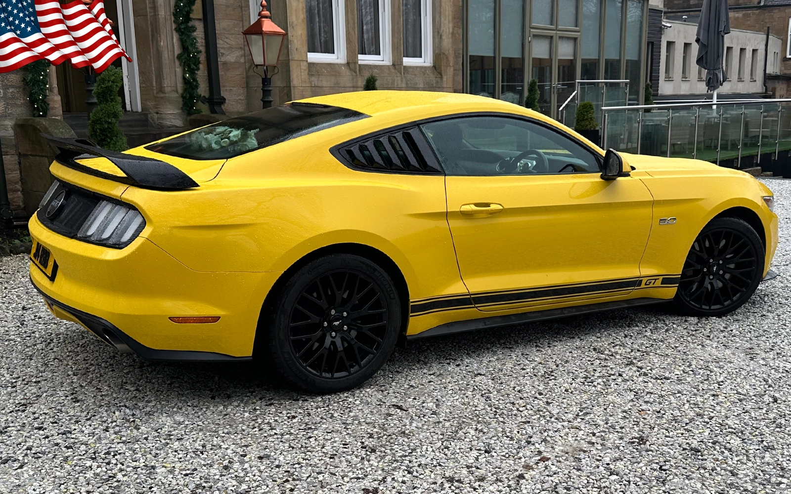 TV Film Movie Action Vehicle Scotland UK Cars Ford Mustang GT 5.0 2015 OS Rear