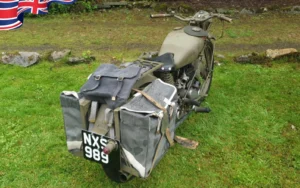 TV Film Movie Action Vehicles Scotland UK BSA C10 RAF Motorcycle 1938 - Rear OS