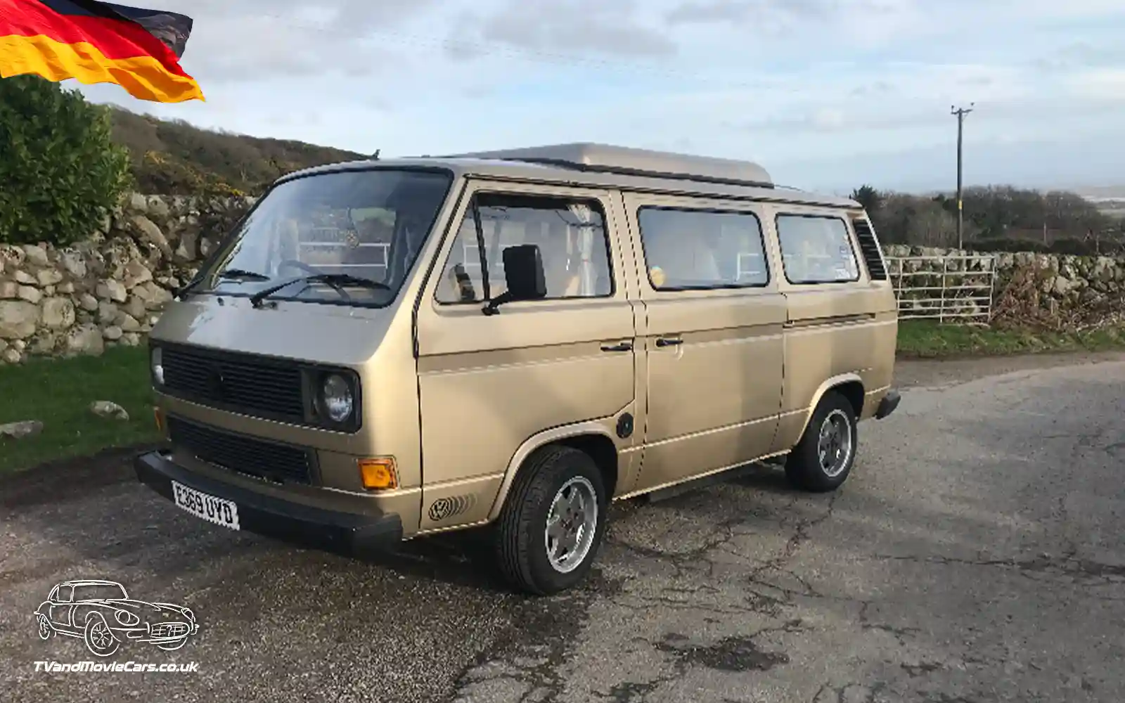 TV Film Movie Action Vehicles Scotland German Cars VW Volkswagen T25 Campervan 1988 - NS Front