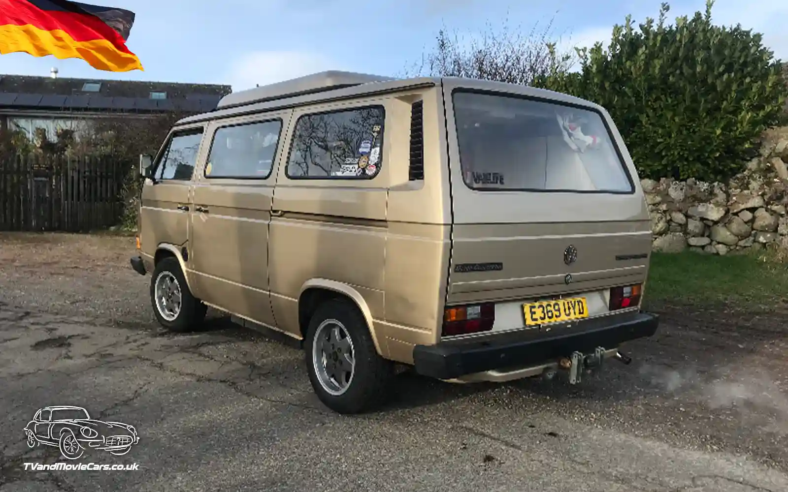 TV Film Movie Action Vehicles Scotland German Cars VW Volkswagen T25 Campervan 1988 - NS Rear