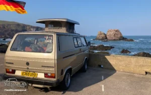 TV Film Movie Action Vehicles Scotland German Cars VW Volkswagen T25 Campervan 1988 - Open Roof Rear