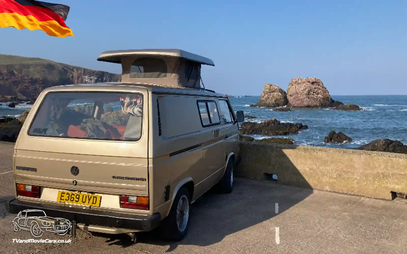 TV Film Movie Action Vehicles Scotland German Cars VW Volkswagen T25 Campervan 1988 - Open Roof Rear
