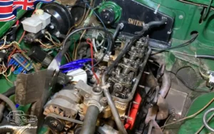 TV Film Movie Action Vehicles Scotland UK Sports Car MGB GT 1981 Engine