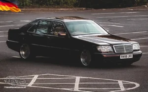 TV Film Movie Action Vehicles Scotland and UK Mercedes S Class 1998 Front OS 1