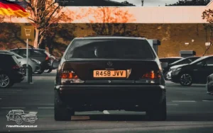 TV Film Movie Action Vehicles Scotland and UK Mercedes S Class 1998 Rear