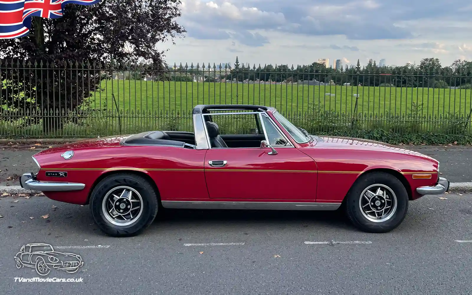 TV Film Movie Action Vehicles Scotland and UK Triumph Stag 1974 OS