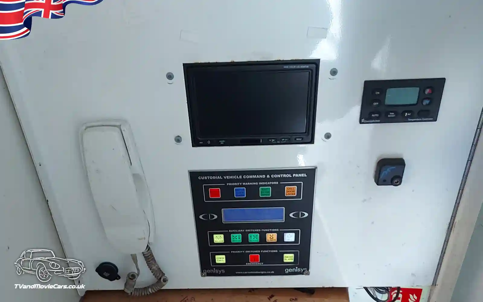 TV Film Movie Action Vehicles UK Iveco Daily Prisoner Van 2011 - Interior - Command Panel