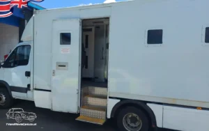 TV Film Movie Action Vehicles UK Iveco Daily Prisoner Van 2011 - NS open door