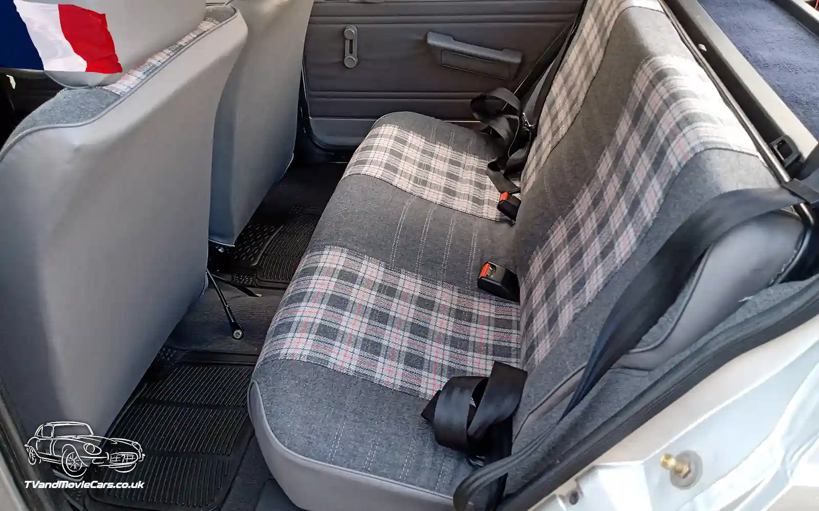 TV Film Movie Action Vehicles Scotland French Cars Citroen Visa 10E Leader 1986 Interior Rear Seat NS