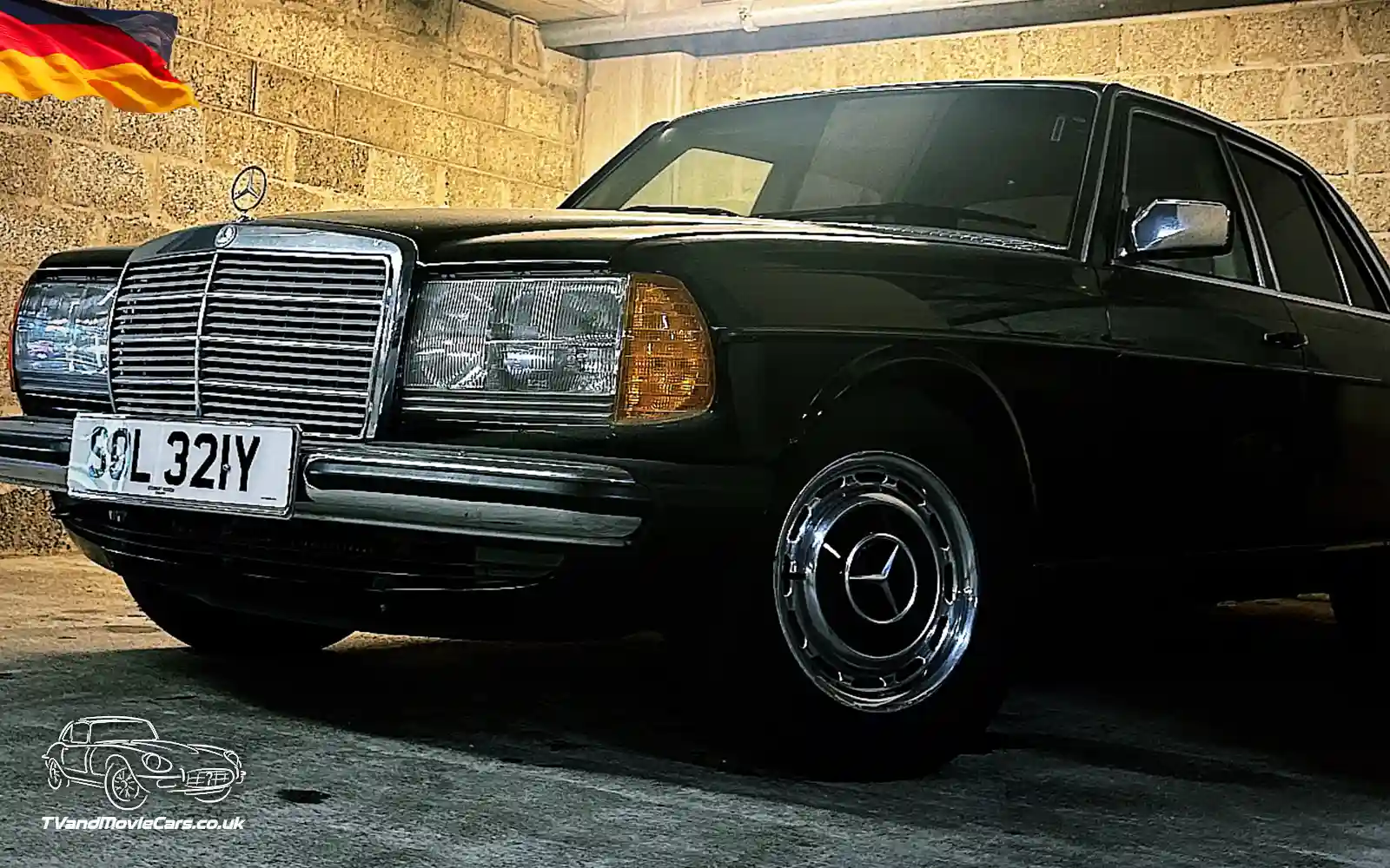 TV Film Movie Action Vehicles Scotland German Cars Mercedes E Class 200 W123 1983 Front NS 3 CU