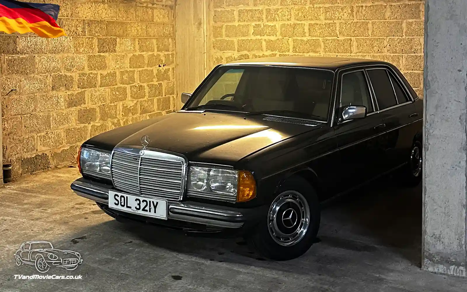 TV Film Movie Action Vehicles Scotland German Cars Mercedes E Class 200 W123 1983 Front NS 3