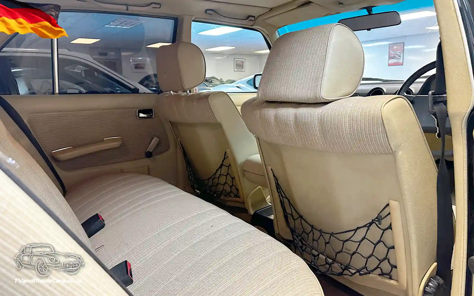 TV Film Movie Action Vehicles Scotland German Cars Mercedes E Class 200 W123 1983 Internal Rear Seats