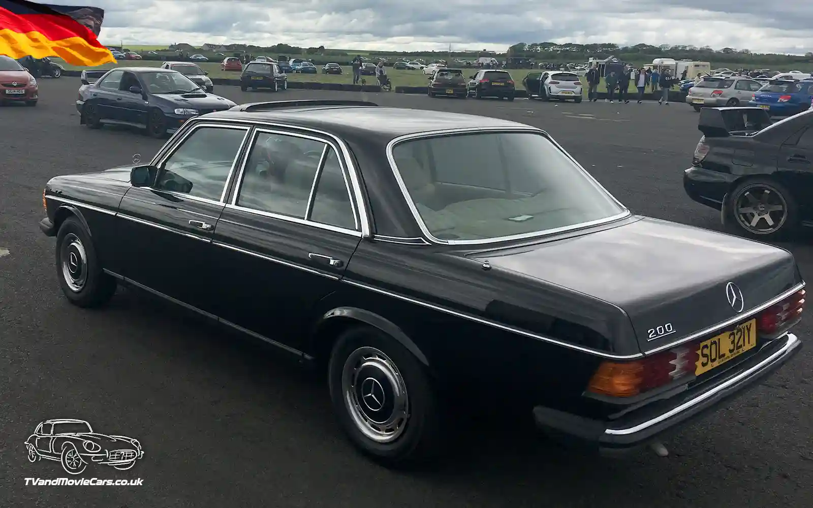 TV Film Movie Action Vehicles Scotland German Cars Mercedes E Class 200 W123 1983 Rear NS