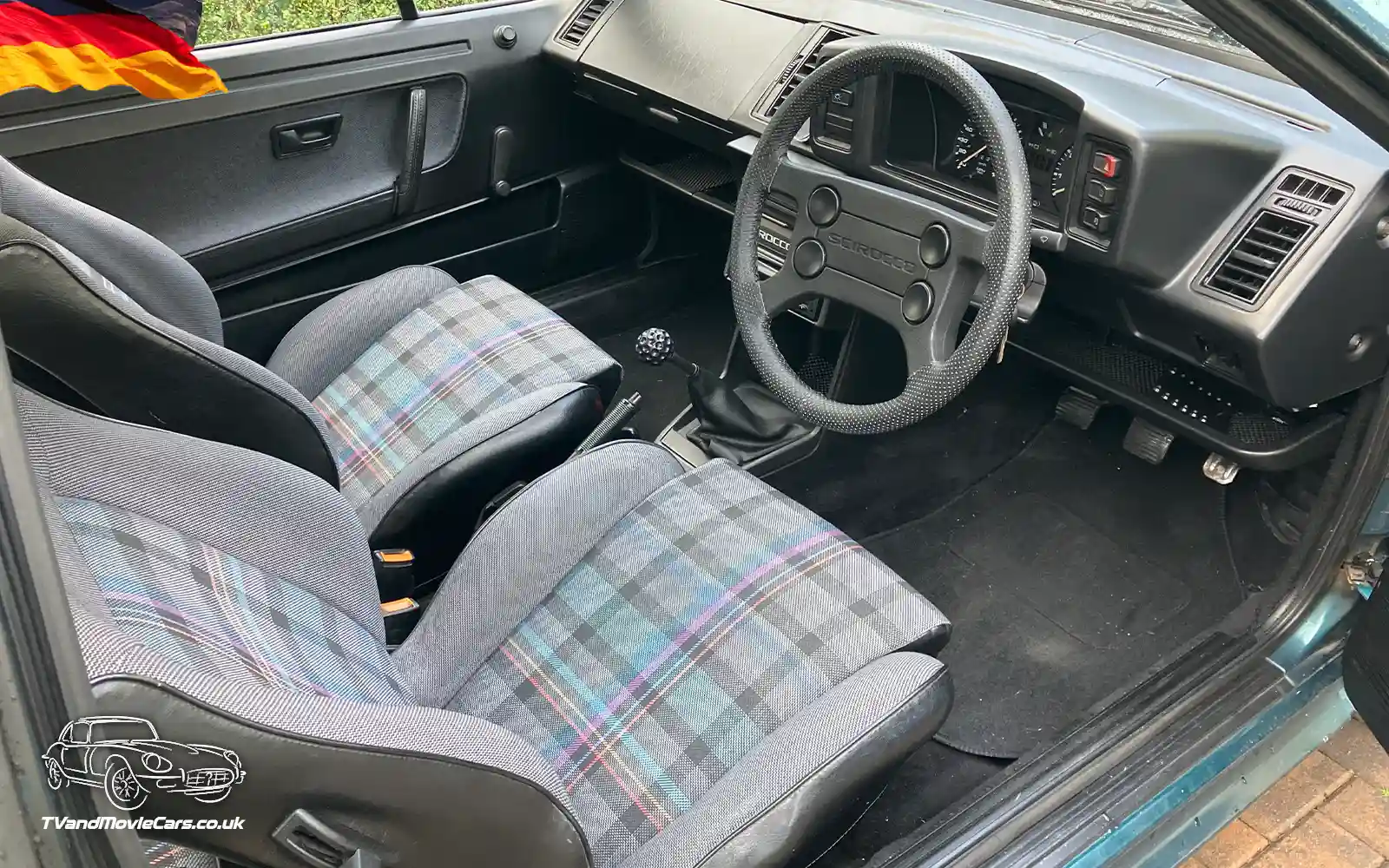 TV Film Movie Action Vehicles Scotland German Cars Volkswagen VW Scirocco GTI 1990 Dashboard Wide OS