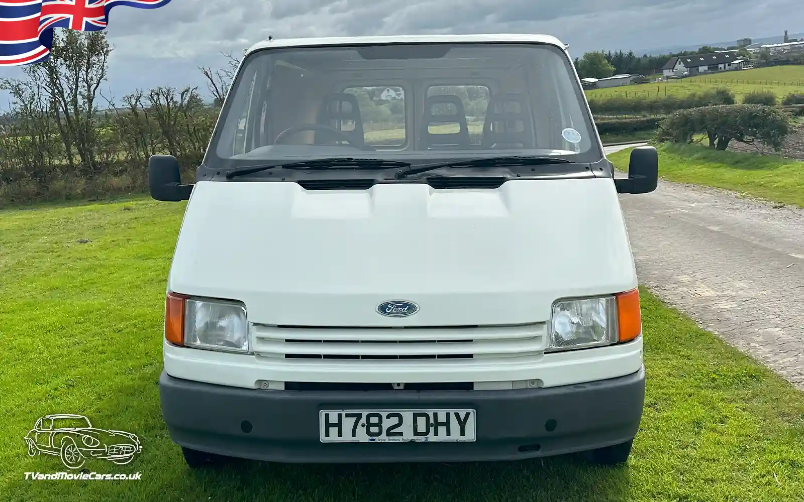 TV Film Movie Action Vehicles Scotland UK Ford Transit Bonus Van 1990 Front