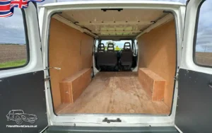 TV Film Movie Action Vehicles Scotland UK Ford Transit Bonus Van 1990 Interior Rear
