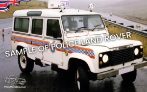 TV Film Movie Action Vehicles Scotland UK Police Land Rover 110 Defender Safari 4x4 1985