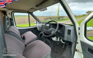 TV Film Movie Action Vehicles Scotland UK Strathclyde Police Transit Van 1990 Interior Front OS