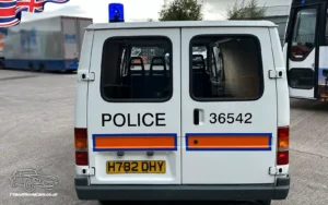 TV Film Movie Action Vehicles Scotland UK Strathclyde Police Transit Van 1990 Rear