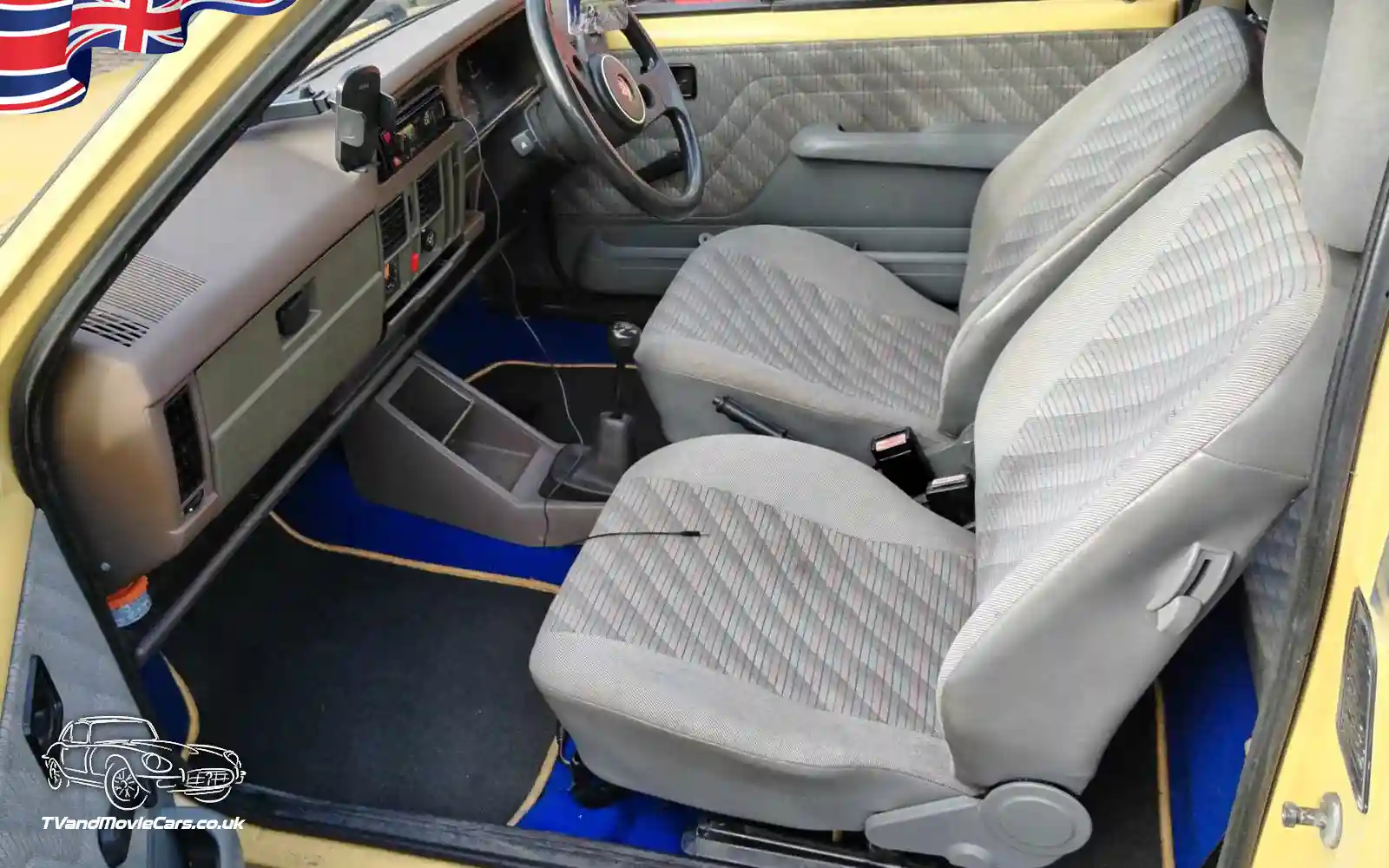 TV Film Movie Action Vehicles Scotland UK Cars Vauxhall Nova 1.2L 1982 Interior NS Front