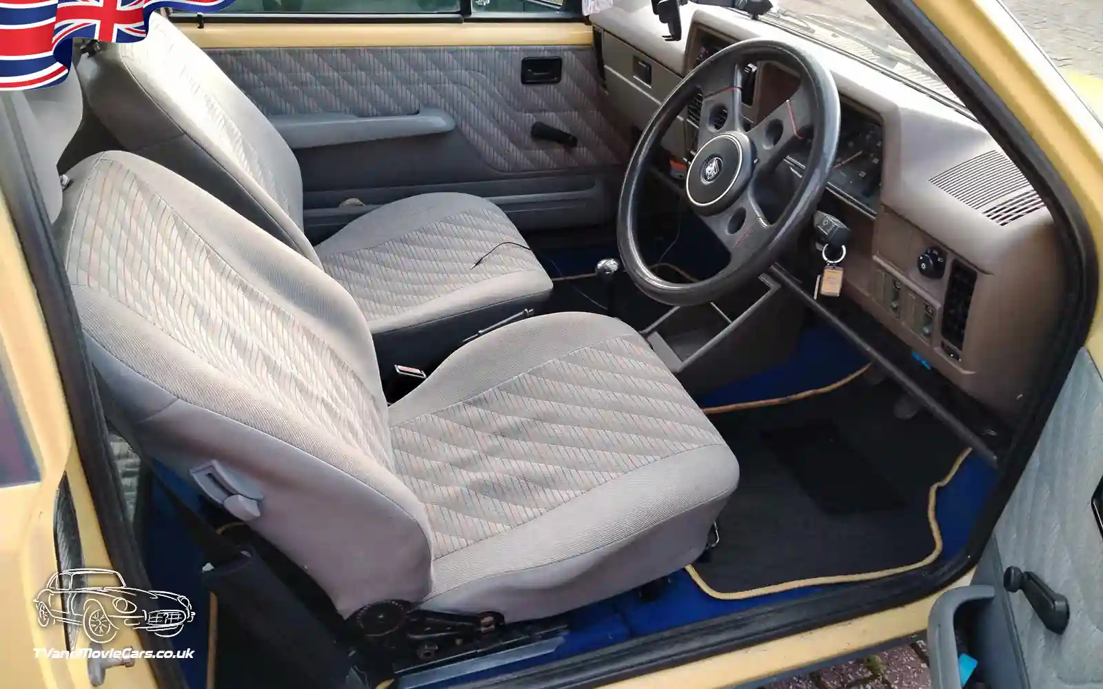 TV Film Movie Action Vehicles Scotland UK Cars Vauxhall Nova 1.2L 1982 Interior OS Front