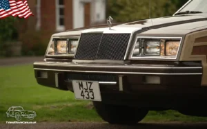 TV Film Movie Action Vehicles Scotland USA Chrysler Le Baron Convertible Town and Country 1983 - Front CU