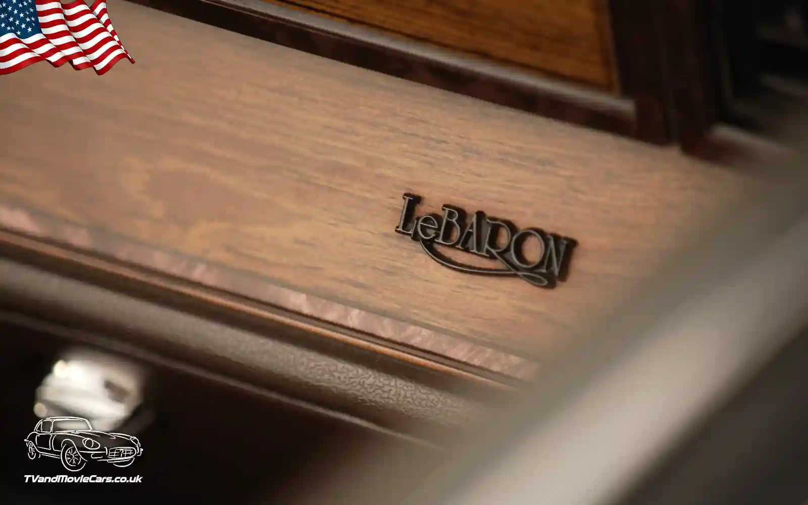TV Film Movie Action Vehicles Scotland USA Chrysler Le Baron Convertible Town and Country 1983 - Interior Badge