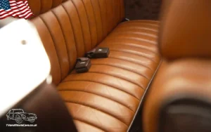 TV Film Movie Action Vehicles Scotland USA Chrysler Le Baron Convertible Town and Country 1983 - Interior Rear Seat