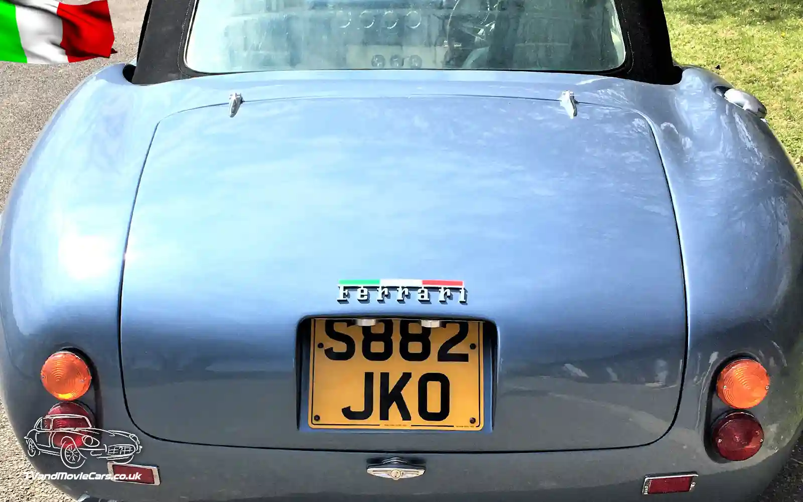 TV Film Movie Action Vehicles Scotland Italian Cars Ferrari 250 SWB Spyder 1962 Replica (1998) Rear