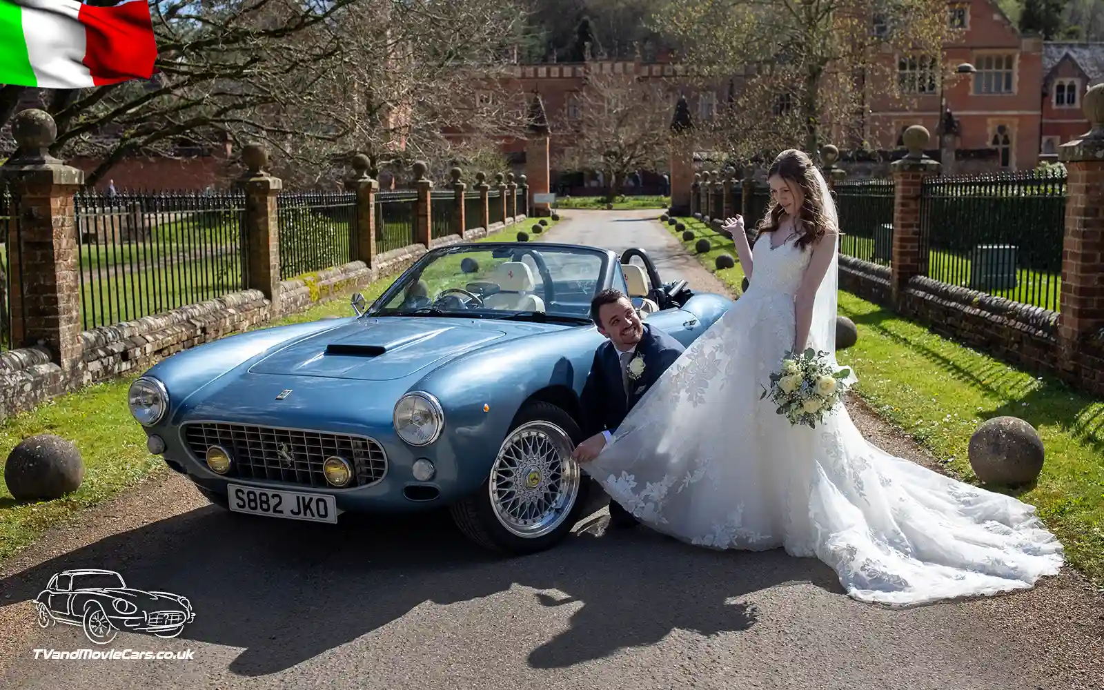 TV Film Movie Action Vehicles Scotland Italian Cars Ferrari 250 SWB Spyder 1962 Replica (1998) Wedding