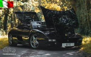 TV Film Movie Action Vehicles Scotland Italian Cars Ferrari F355 Spider 1996 Front NS Open