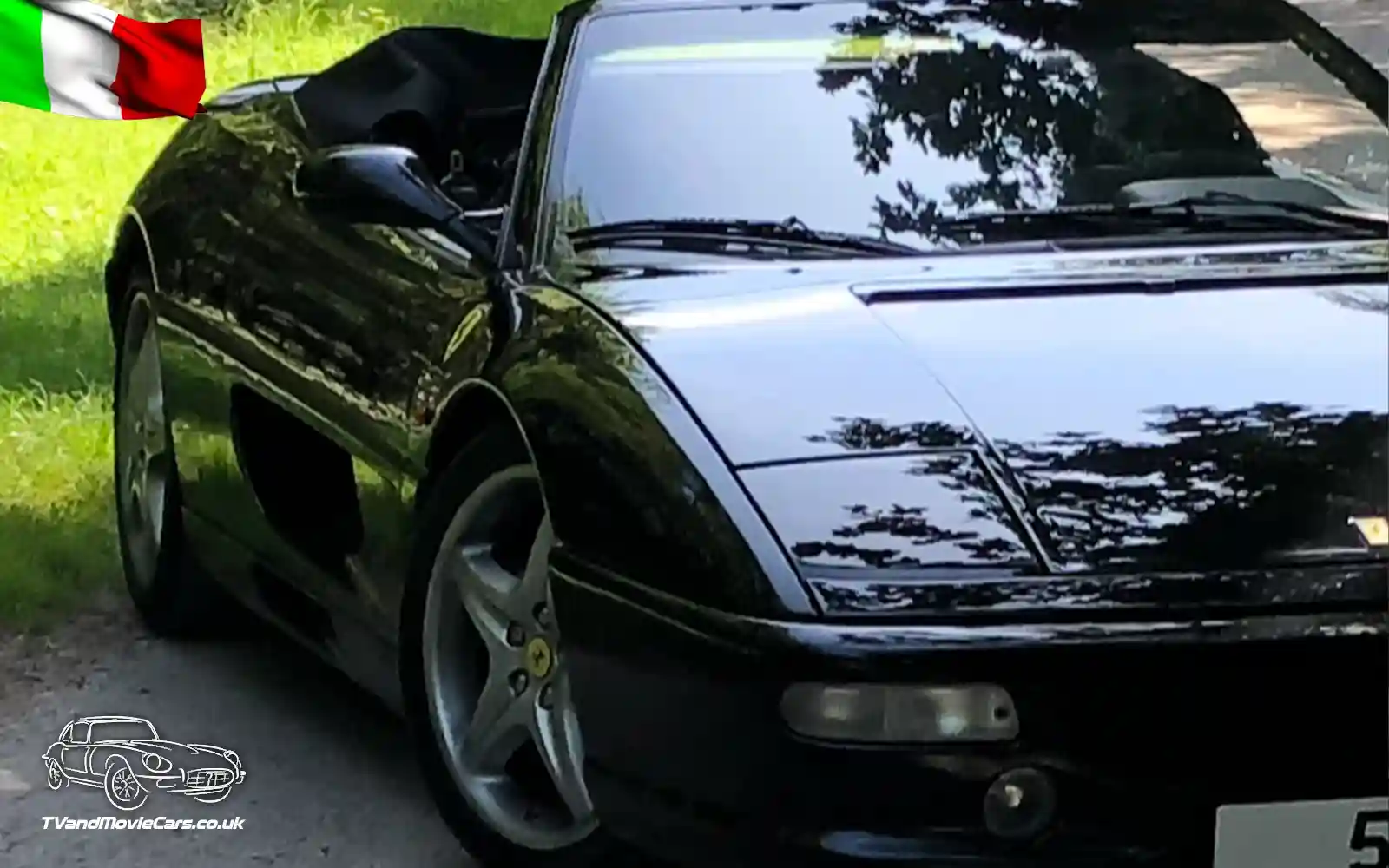 TV Film Movie Action Vehicles Scotland Italian Cars Ferrari F355 Spider 1996 Front OS CU