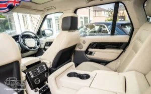 TV Film Movie Action Vehicles Scotland UK Land Rover Range Rover Westminster 2020 - Interior Rear NS