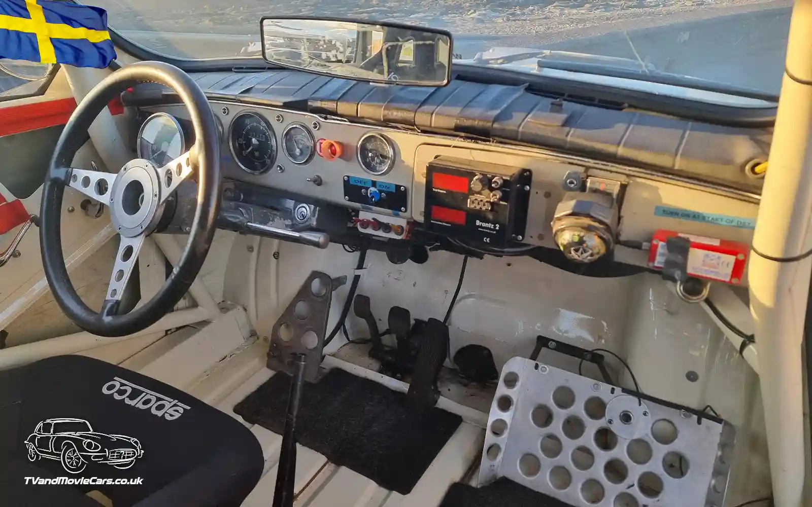 TV Film Movie Action Vehicles Scotland UK SAAB 96 2-Stroke Rally 1964 - Interior