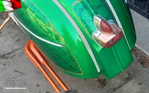 TV Film Movie Classic Action Vehicles Scotland Italian Piaggio Vespa GS160 1962 - Rear Exhaust