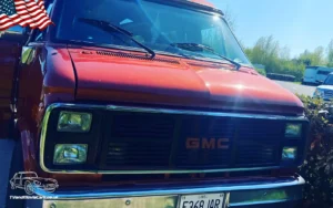 TV Film Movie Action Vehicles Scotland USA Vans GMC Vandura 2500 1988 Front