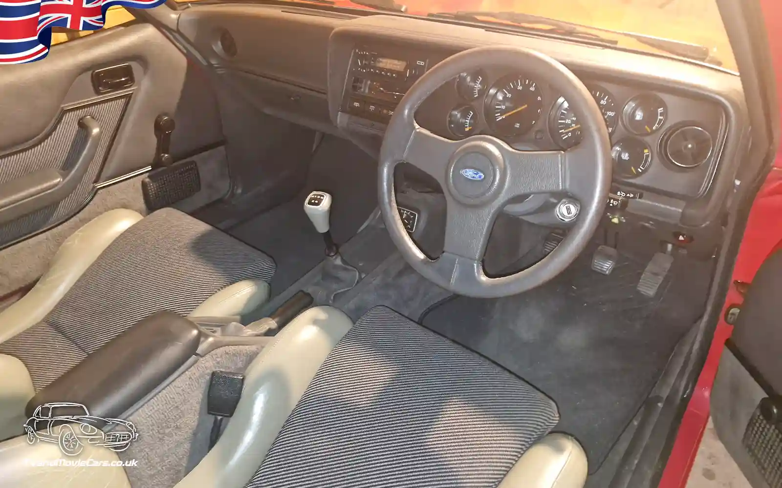 TV Film Movie Action Vehicles Scotland Ford Capri 2.8 Injection Special 1986 Internal Front