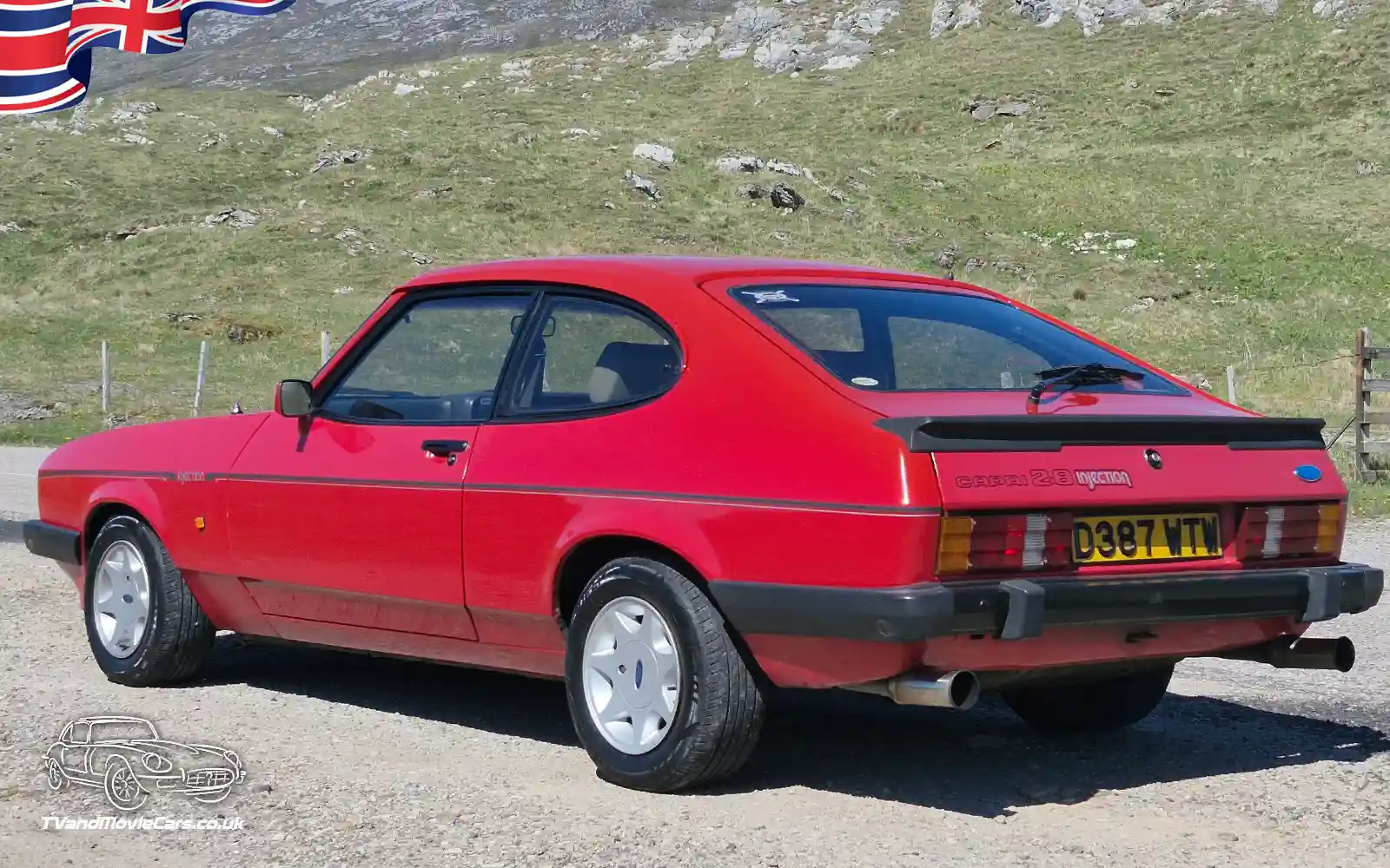 TV Film Movie Action Vehicles Scotland Ford Capri 2.8 Injection Special 1986 Rear NS 2
