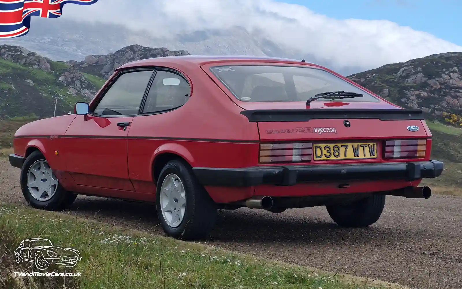 TV Film Movie Action Vehicles Scotland Ford Capri 2.8 Injection Special 1986 Rear NS