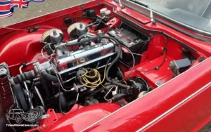 TV Film Movie Action Vehicles Scotland UK Triumph TR4a IRS 1967 - Engine